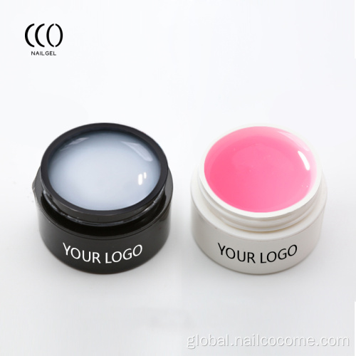 Nail Supplies CCO nail supplies new formula rubber base nude builder uv gel in a bottle and jar professional nail product free samples Supplier